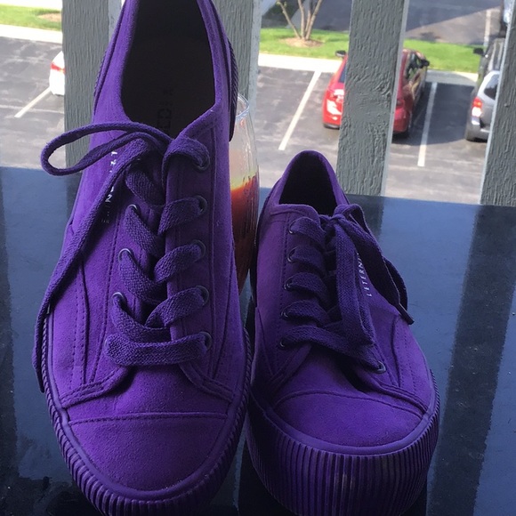H&M purple sneakers almost new - Picture 2 of 3